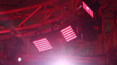 Lighting system on stage 스톡 동영상 85686177