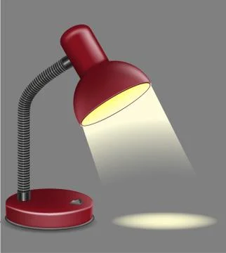 Lighting table lamp illustration Illustrazione stock