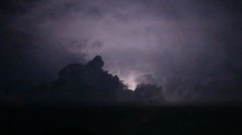 Lighting thunder clouds. Video stock 23889568
