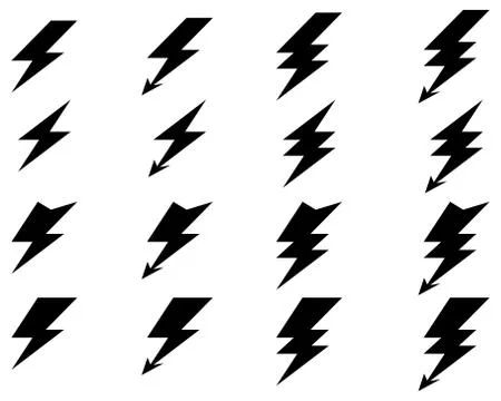 Lighting of thunder Stock Illustration