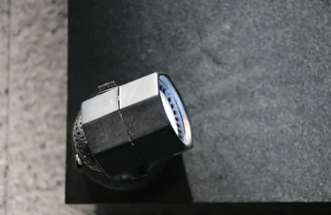 Lighting on the wall with light effects background Stock Photos