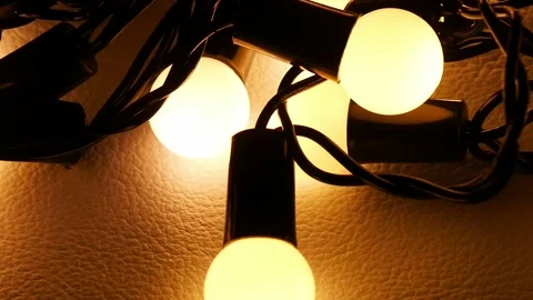 Lighting in warm tone concept. Stock Footage 171363550