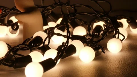 Lighting in warm tone concept. Stock Footage 171368959