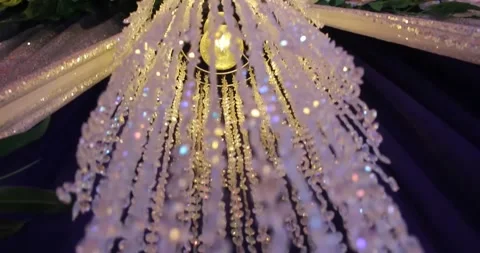Lighting wedding decoration 01 Stock Footage 282653965