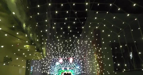 Lighting wedding decoration 01 Stock Footage 282655634
