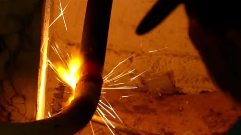 Lighting Welding Torch 库存影片 43385721