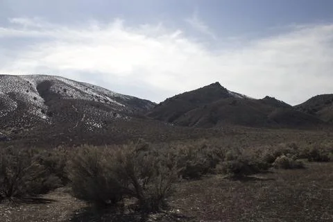 Lightly Dusted Hills Foto stock