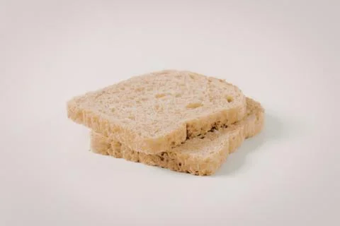 Lightly toasted whole grain bread slice Stock Photos