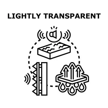 Lightly transparent concept vector illustration system Stock Illustration