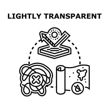 Lightly transparent vector concept icon drawing Stock Illustration