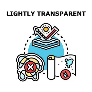 Lightly transparent vector concept icon drawing Stock Illustration