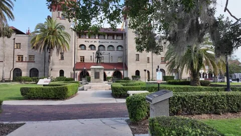 Lightner Museum Saint Augustine Florida late Afternoon May 28 2025 Stock Footage 310560638