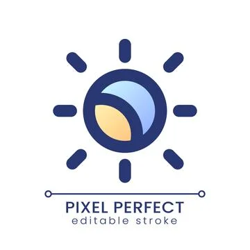 Lightness level pixel perfect gradient fill ui icon 스톡 일러스트