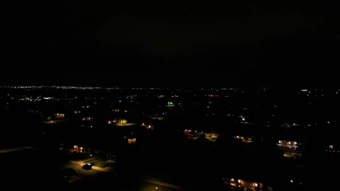 Lightning 04 | Summer Storm | Town | 4K Drone Footage Stock Footage 289774337