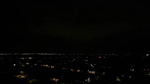 Lightning 05 | Summer Storm | Town | 4K Drone Footage Stock Footage 289774140