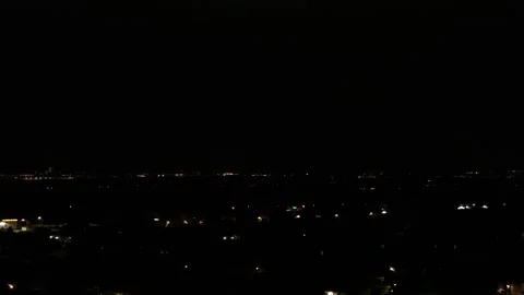 Lightning 07 | Summer Storm | Town | 4K Drone Footage Stock Footage 289773974