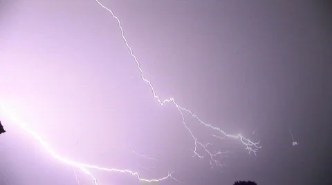 Lightning 1 - Magnificent / Massive electrical Stock Footage 706889