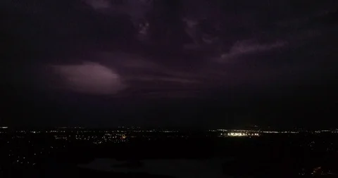 Lightning - 11s - 4k30fps Stock Footage 94752857