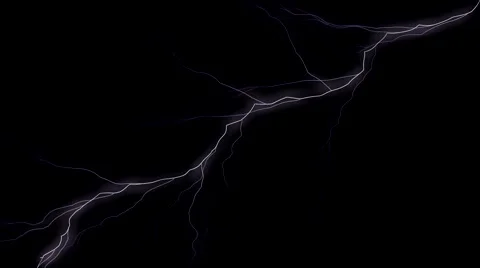 Lightning 3D Animation Stock Footage 40155572