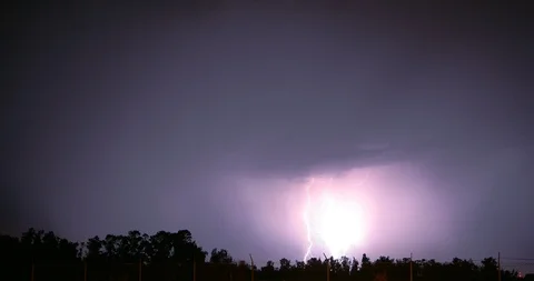 Lightning 4K, 4K Very Active Thunderstor... | Stock Video | Pond5