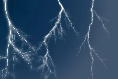 Lightning among the clouds texture background Illustration