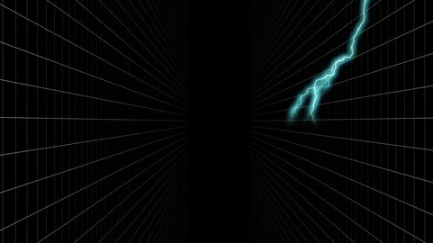 Lightning and square pattern Stock Footage 108865457