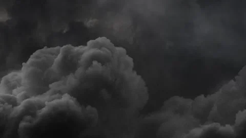 Lightning and Thunder Storm Rolling In dark cloud Stock Footage 248743045