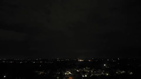 Lightning and the thunder timelapse Stock Footage 274733379