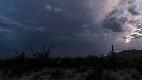Lightning in Arizona - Timelapse 4k ProRes Stock-Footage 202099948