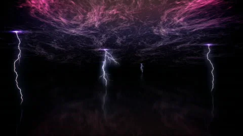 Lightning armageddon loop Stock Footage 505151