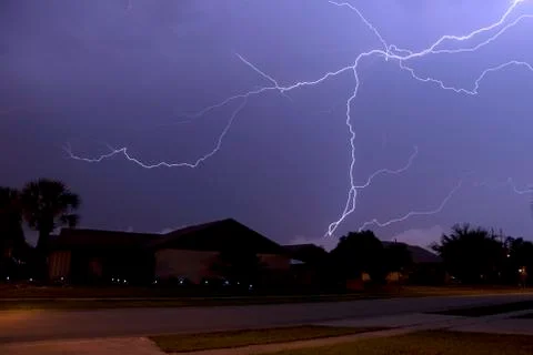Lightning array Stock Photos