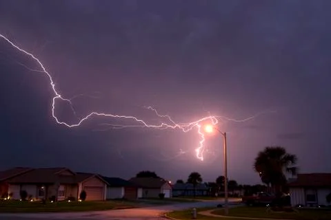 Lightning array Stock Photos
