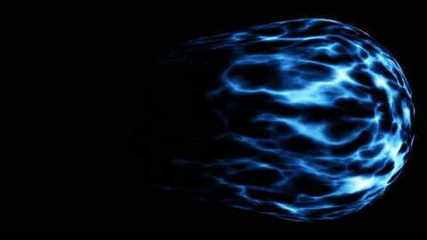 Lightning ball isolated looping on black background Vidéo 237588541