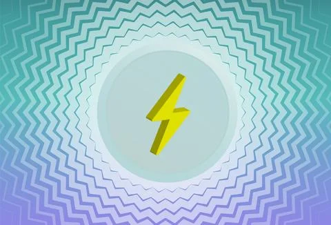 Lightning blast dynamic abstract geometric background. Sign of lightning is Stock Illustration