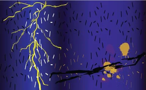 Lightning blue Stock Illustration