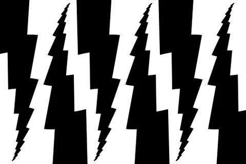 Lightning bolt - abstract geometric vector pattern Stock Illustration