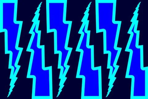 Lightning bolt - abstract geometric vector pattern Illustrazione stock