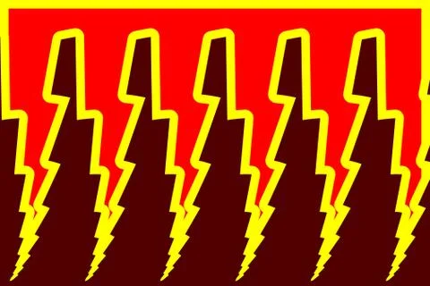 Lightning bolt - abstract geometric vector pattern Stock Illustration