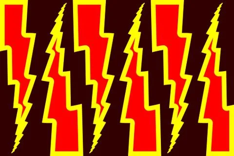 Lightning bolt - abstract geometric vector pattern Stock Illustration