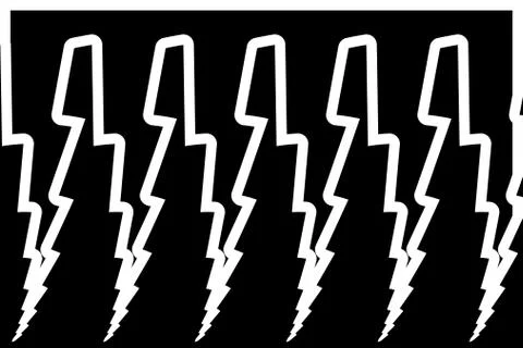 Lightning bolt - abstract geometric vector pattern Stock Illustration