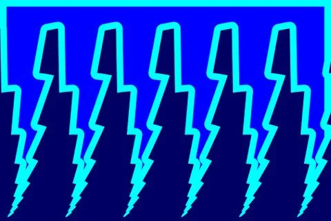 Lightning bolt - abstract geometric vector pattern Stock Illustration