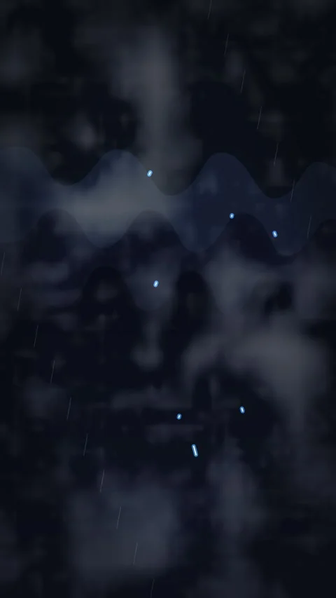 Lightning bolt animation storm night sky flash thunder weather loop Stock Footage 346543910