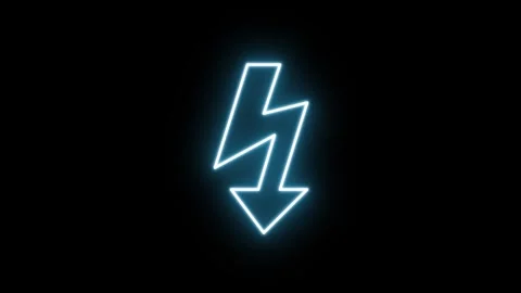 Lightning bolt on black background Stock Footage 294277726