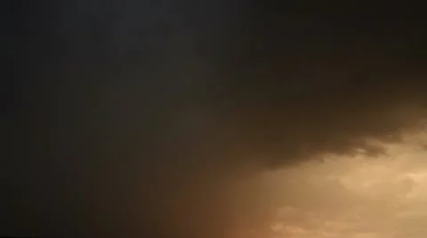 Lightning bolt on clouds Stock Footage 10562627