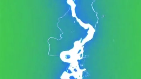 Lightning Bolt Effect Green Screen Background Stock Footage 344762029