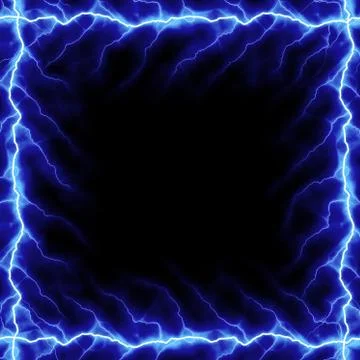 Lightning Bolt Frame 스톡 일러스트