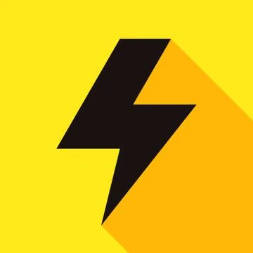 Lightning bolt icon Stock Illustration