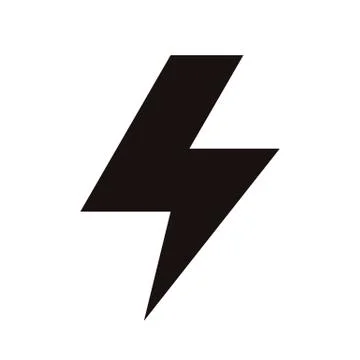 Lightning bolt icon Stock Illustration