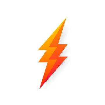 Lightning bolt icon isolated on white background. Vintage flash symbol イラスト素材