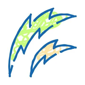 Lightning bolt icon representing power and energy Illustrazione stock